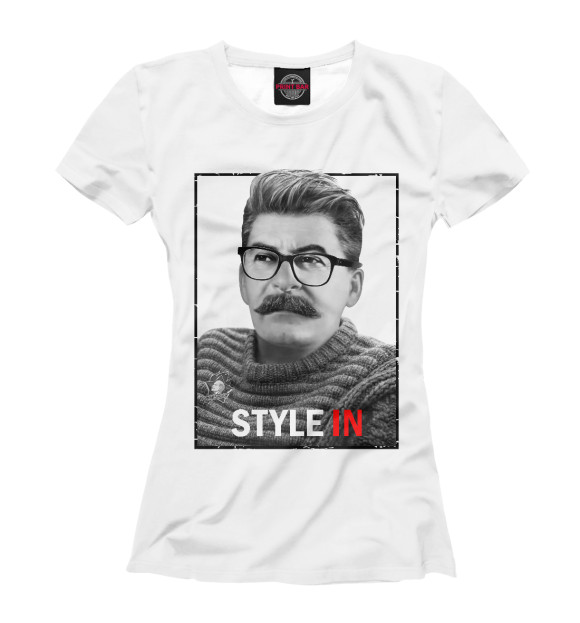 Женская футболка с изображением Stylein цвета Белый
