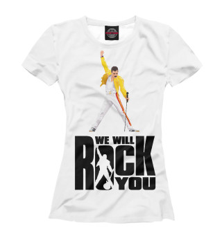 Женская футболка Queen we will rock you