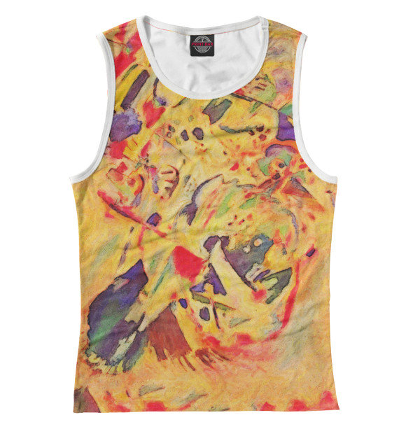 Майка для девочки с изображением Стиль Кандинского цвета Белый