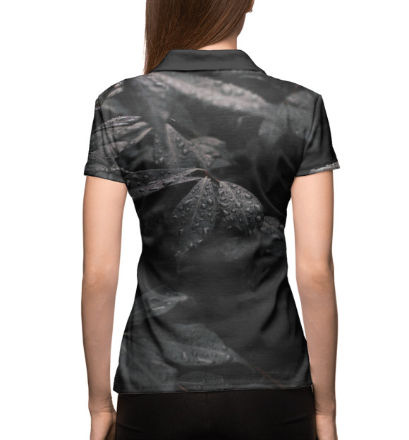 Женское поло с изображением Ночная идилия цвета Белый