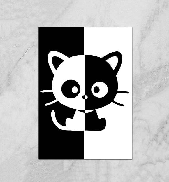 Плакат с притом Киса цвета Белый Плакат с изображением Киса цвета Белый