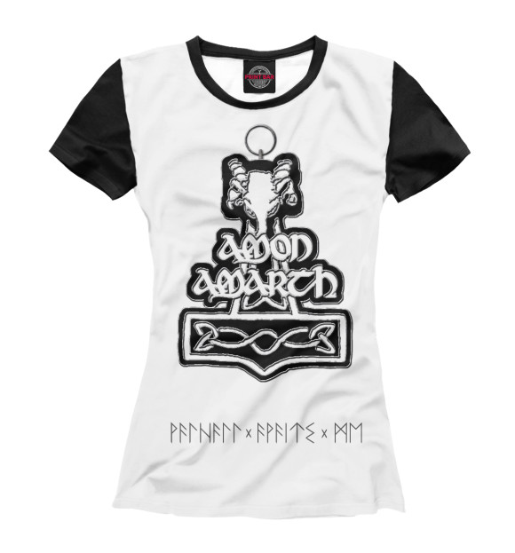 Женская футболка с изображением Amon Amarth цвета Белый