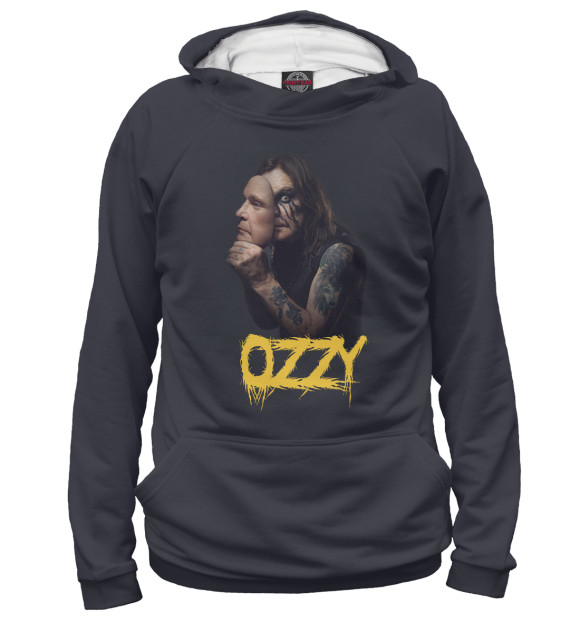 Мужское худи с изображением Ozzy Osbourne цвета Белый