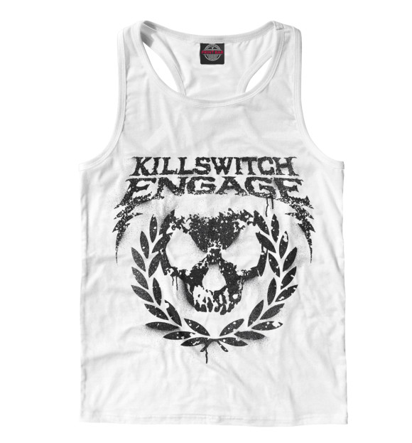 Мужская майка-борцовка с изображением Killswitch Engage цвета Белый
