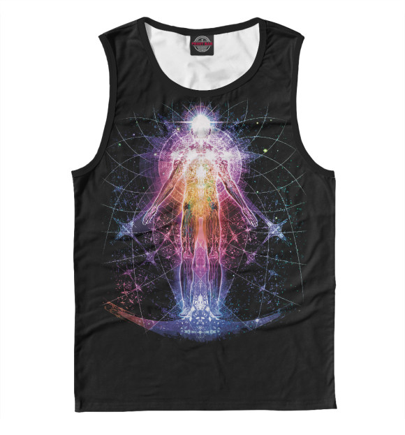 Майка для мальчика с притом Consciousness цвета Белый Майка для мальчика с изображением Consciousness цвета Белый