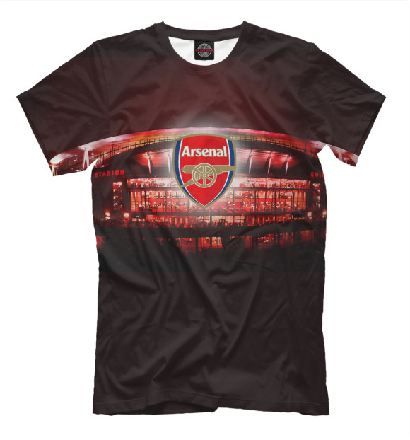 Мужская футболка с изображением FC Arsenal London цвета Молочно-белый