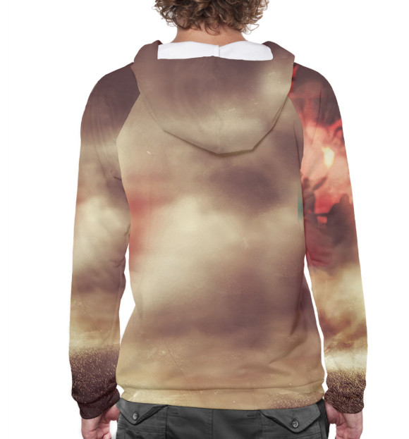 Мужское худи с изображением Роналдиньо цвета Белый