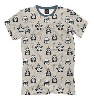 Мужская футболка Индеец панда