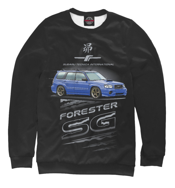 Свитшот для мальчиков с изображением Forester SG цвета Белый