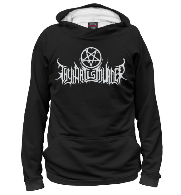 Женское худи с изображением Thy Art Is Murder цвета Белый