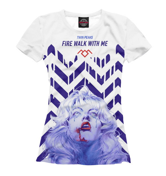 Женская футболка с изображением Twin Peaks: Fire Walk With Me цвета Белый