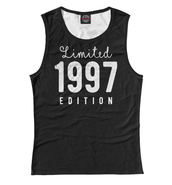 Женская майка с изображением 1997 - Limited Edition цвета Белый