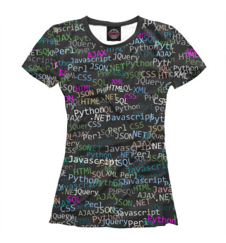 Женская футболка Web разработчик