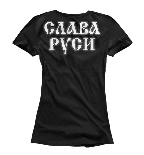 Футболка для девочек с изображением За Веру, Царя, Отечество цвета Белый