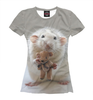 Женская футболка Крыса