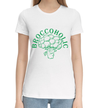 Хлопковая футболка для девочек Брокоголик