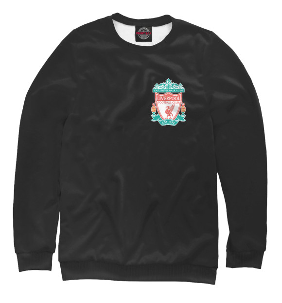 Мужской свитшот с изображением Liverpool цвета Белый