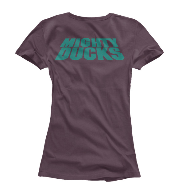 Футболка для девочек с изображением Anaheim Mighty Ducks цвета Белый