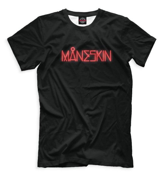 Мужская футболка с изображением Maneskin цвета Белый