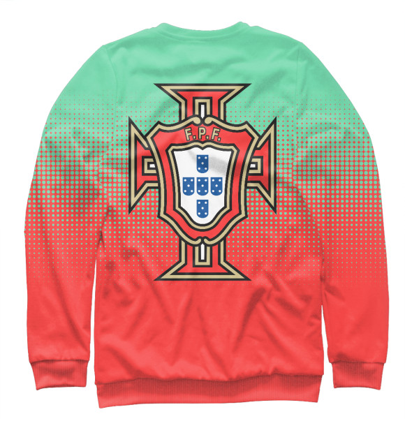 Мужской свитшот с изображением Португалия цвета Белый