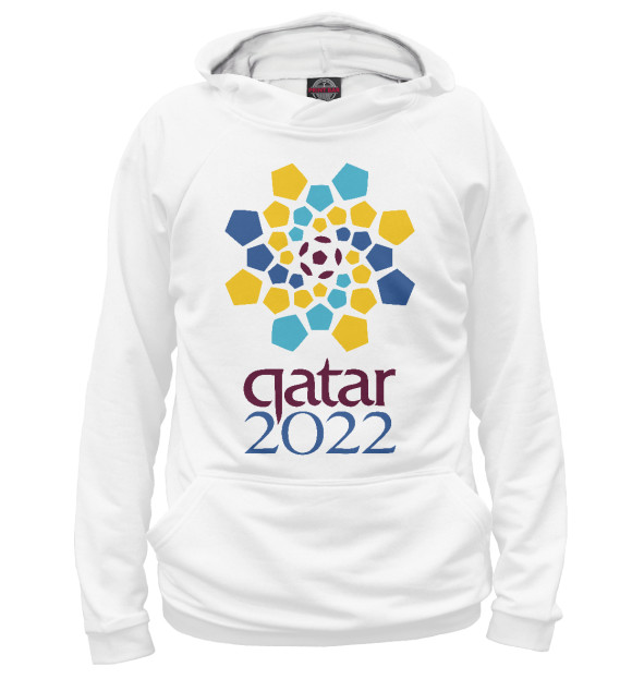 Худи для мальчика с изображением Катар 2022 цвета Белый