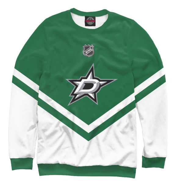Свитшот для девочек с изображением Dallas Stars цвета Белый