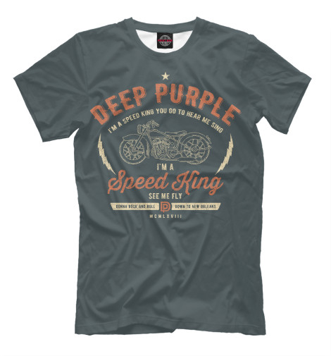 Футболки Print Bar Deep Purple футболки print bar галактика purple