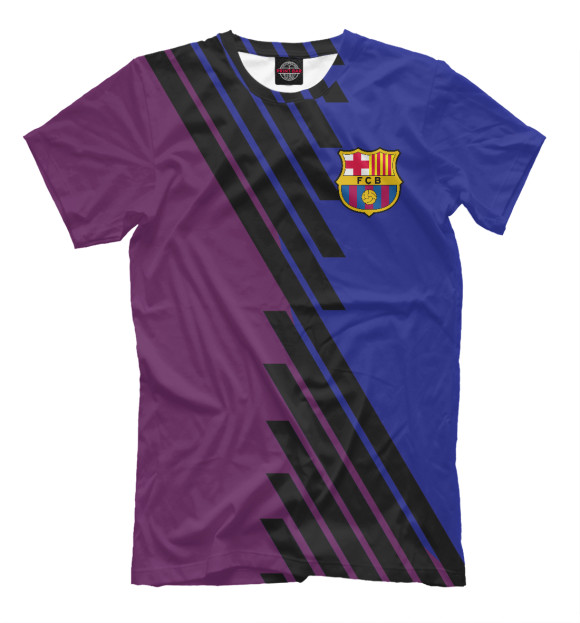 Мужская футболка с изображением Барселона цвета Молочно-белый