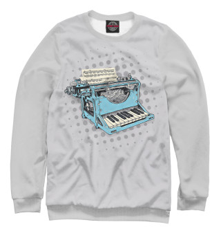 Мужской свитшот Piano Typewriter