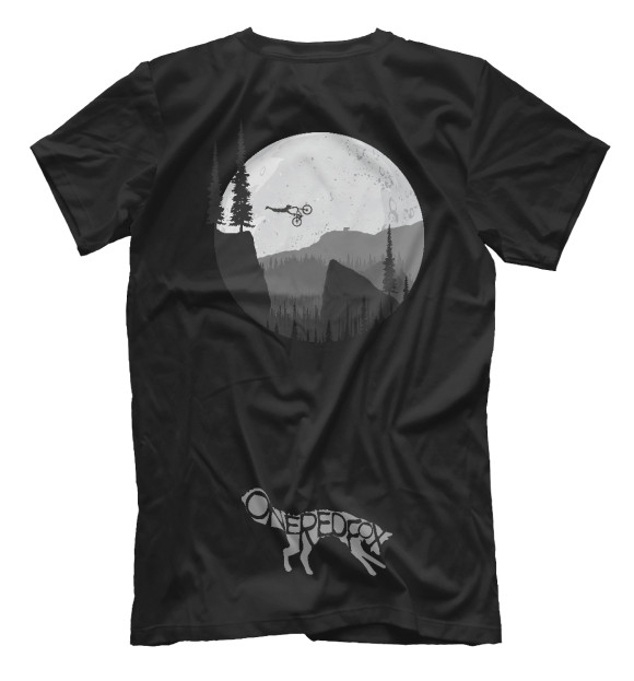 Футболка для мальчиков с изображением MTB Moon цвета Белый