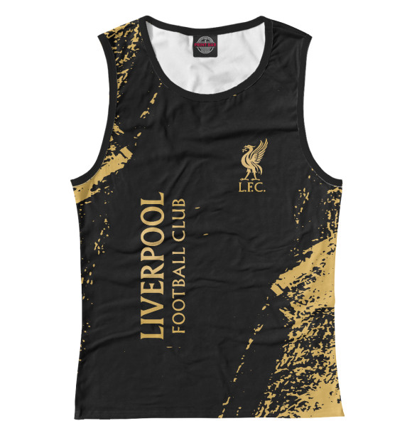 Женская майка с изображением Liverpool + краска цвета Белый