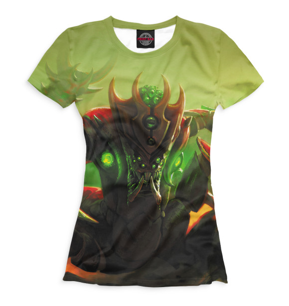 Женская футболка с изображением Sand King цвета Белый