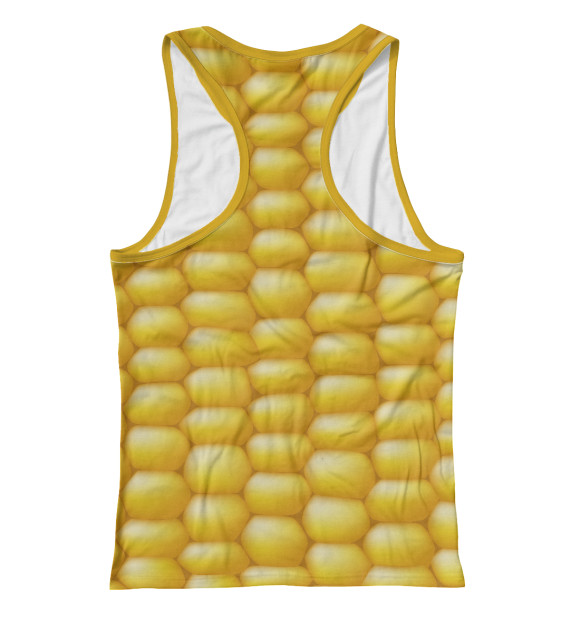 Женская майка-борцовка с изображением Кукуруза цвета Белый