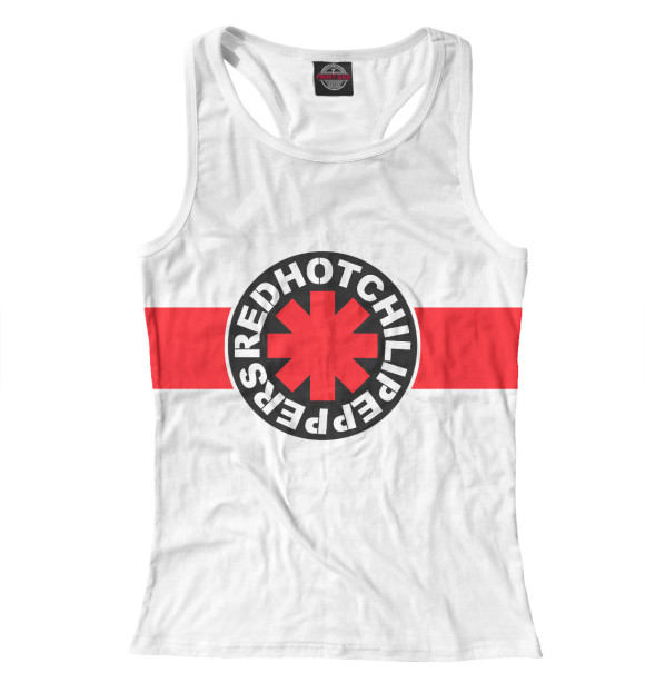 Женская майка-борцовка с изображением Red Hot Chili Peppers цвета Белый