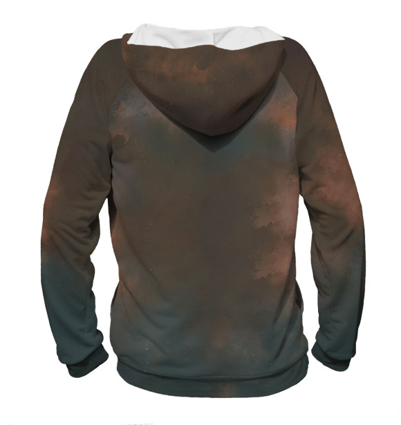 Мужское худи с изображением Бригада цвета Белый