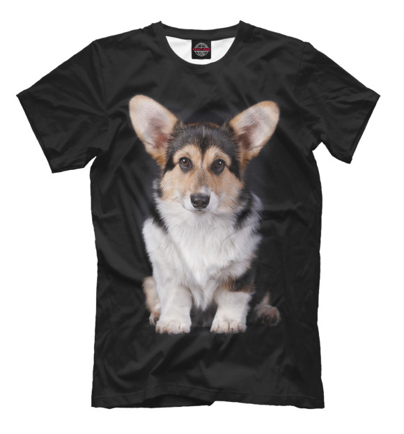 Футболка для мальчиков с изображением Вельш корги кардиган цвета Белый