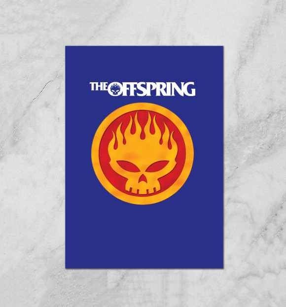 Плакат с изображением The Offspring цвета Белый