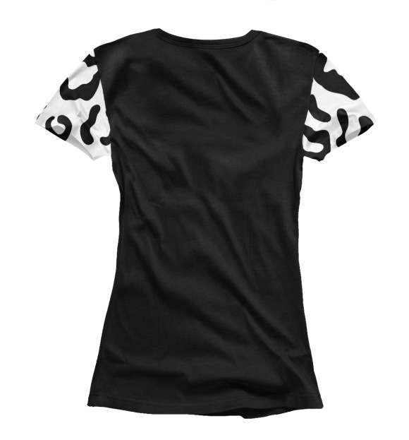 Женская футболка с изображением Леопардовый окрас 90 цвета Белый