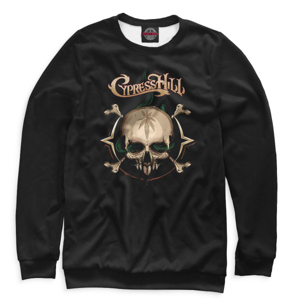 Женский свитшот с изображением Cypress Hill цвета Белый