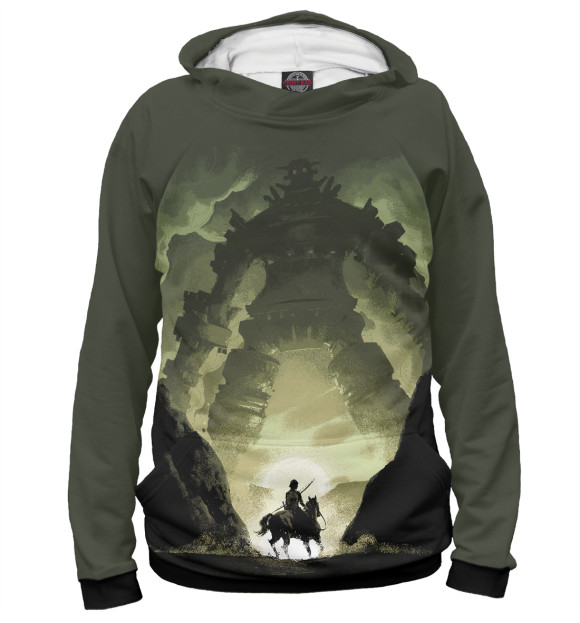 Женское худи с изображением Shadow of the Colossus цвета Белый