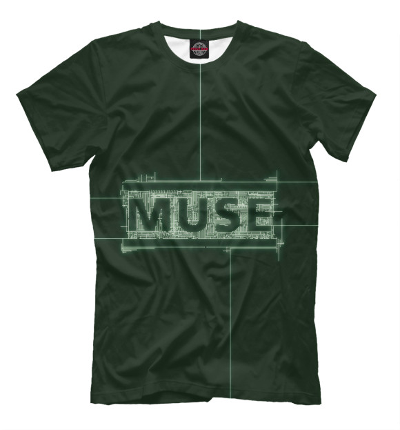 Футболка для мальчиков с изображением Muse цвета Черный