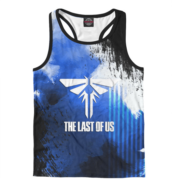 Мужская майка-борцовка с притом The Last of US цвета Белый Мужская майка-борцовка с изображением The Last of US цвета Белый