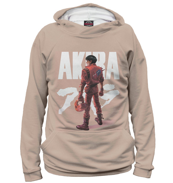 Женское худи с притом Akira цвета Белый Женское худи с изображением Akira цвета Белый