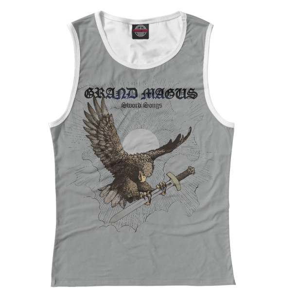 Майка для девочки с изображением Grand magus цвета Белый