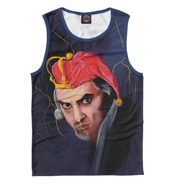 Мужская майка с притом Король и Шут цвета Белый Мужская майка с изображением Король и Шут цвета Белый