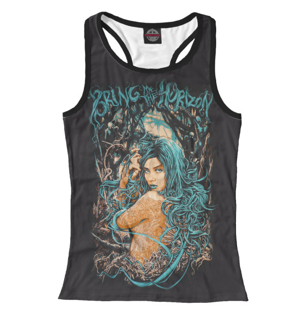 Женская майка-борцовка с изображением Bring Me The Horizon цвета Белый