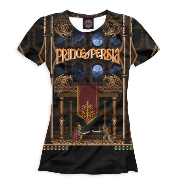 Женская футболка с изображением Prince of Persia цвета Белый
