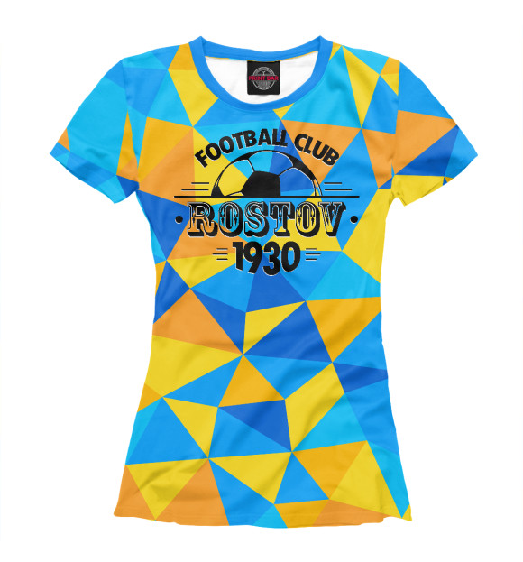 Футболка для девочек с изображением FC Rostov цвета Белый