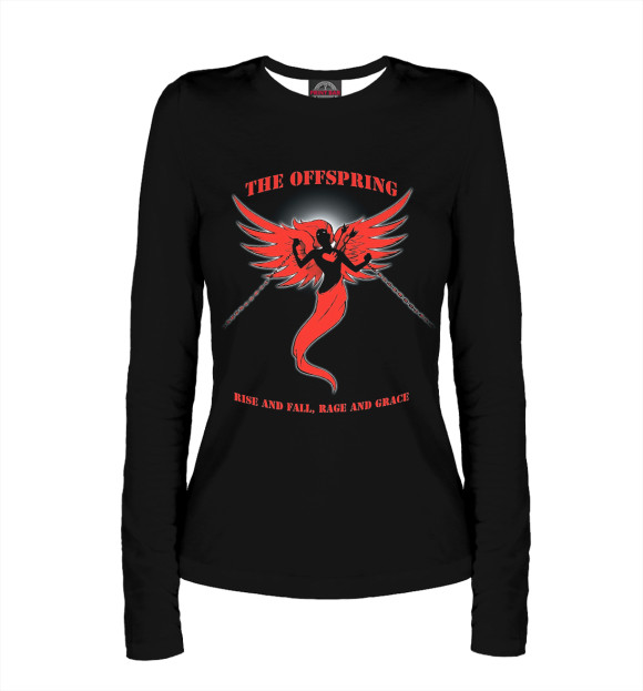 Женский лонгслив с изображением The Offspring цвета Белый
