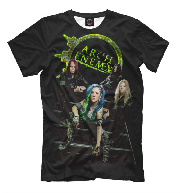 Мужская футболка с изображением Arch Enemy цвета Черный